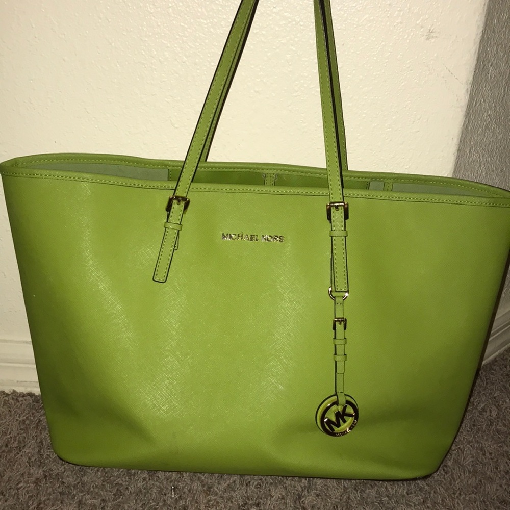 SALE!!!!   $75 Authentic MK’s large green tote